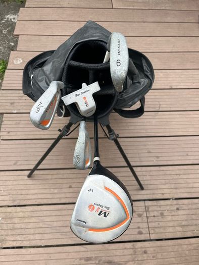 Kids golf bag and clubs
