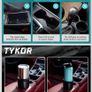 Car Cup Holder Expander Adapter with Offset Insert Image 6