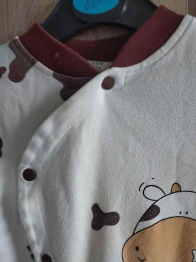 3/4 Cow type baby playsuit fits 12- 18 months