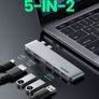 4k 3d 5-in-2 USB-C Multifunction hdmi Adapter Image 4