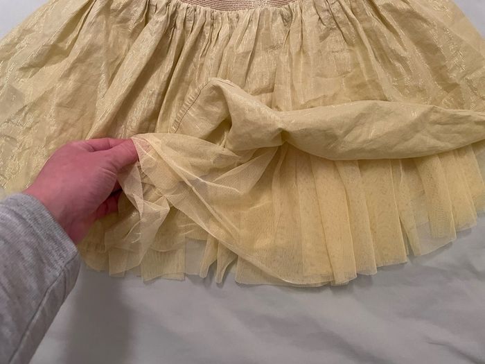 Gold shimmer tulle tutu skirt