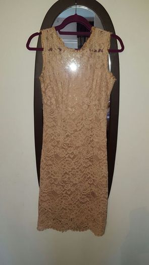 Lace cream dress