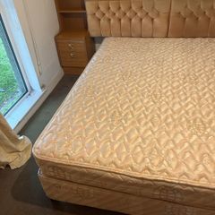 king size bed and headboard