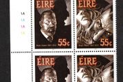 2012 Ireland Death Centenary of Bram Stoker (Dracula) Commemorative Stamps Plate Block 1A1A1A1A Mint Never Hinged (MNH)