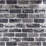 NEW SALE | Peel and Stick Grey Brick Wallpaper, Self-Adhesive Wallpaper, Vinyl Waterproof Vintage Wallpaper Image 3