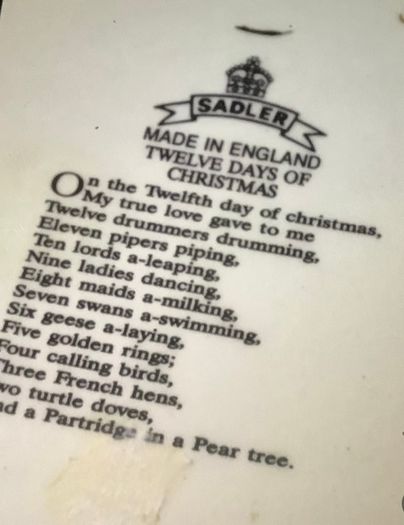 Sadler Christmas Tea Pot