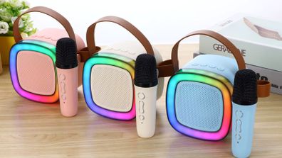 Karaoke Bluetooth Speaker With Microphone Voice Changer