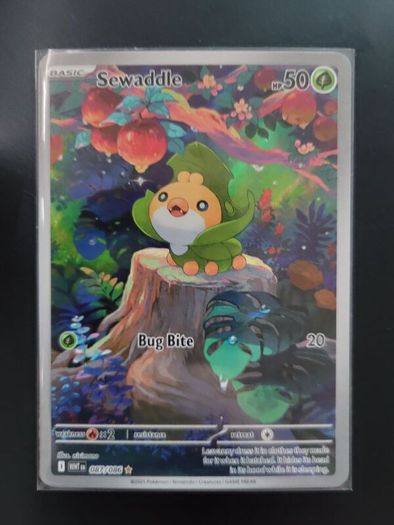 Sewaddle - 087/086 - SV: White Flare (WHT) pokemon card