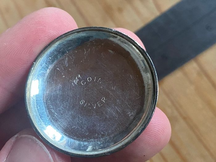 Waterbury Watch Company Coin Silver Pocket Watch