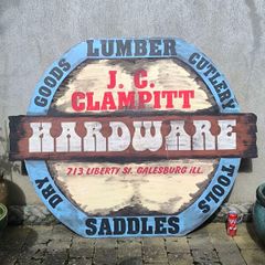 4ft hand painted sign