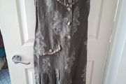 Cute Dark Green/Brown   &amp; Silver Imprevu Design Size 14