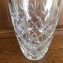 8" Heavy cut glass crystal vase Image 2