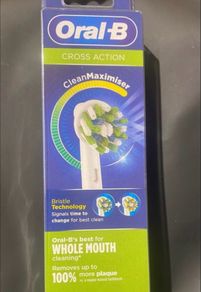 Braun Oral B Cross Action clean maximiser Replacement Toothbrush Heads 4 pcs