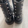 Balenciaga Black Studded Leather Boots Image 3
