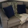 Electric Recliner sofa, Grey leather with USB ports Image 8