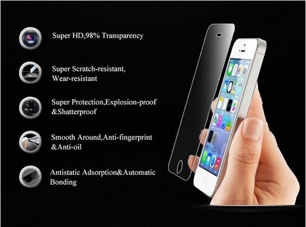 9H Tempered Glass Screen Protector for iPhone 4 4S - FREE POSTAGE