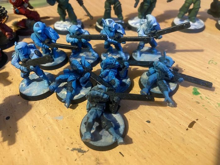 Warhammer 40k Tau Breacher x 16 & drone