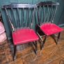 2 Vintage chairs A pair of matching Midcentury wooden Vintage chairs Image 3
