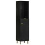 3 Piece Bathroom Furniture Set Black Image 4