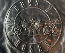 Genuine Speedware Guns N Roses black leather waistcoat