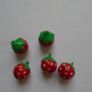 Jewellery making supplies, craft supplies, Strawberry charms, Bell beads, Image 2