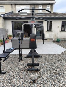 weights machine and bench
