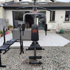 weights machine and bench
