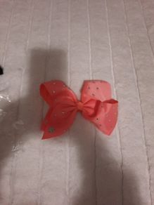 girls pink jojo bow