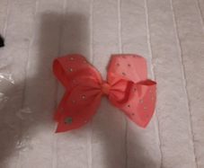girls pink jojo bow