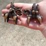 2 X Sokoto 19th Century Bronze Talisman Figures Image 4