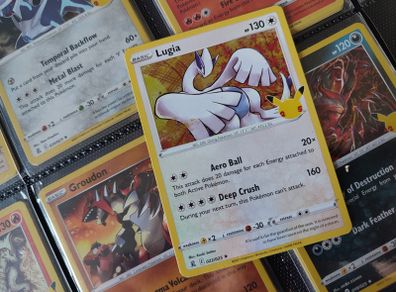 Lugia ! Holo Rare ! 25th Anniversary ! from Celebrations Set ! 2021 ! Pokemon Card !