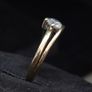 Vintage 9ct Gold Solitaire Ring Fully Hallmarked Dublin Size 51.5 Image 4
