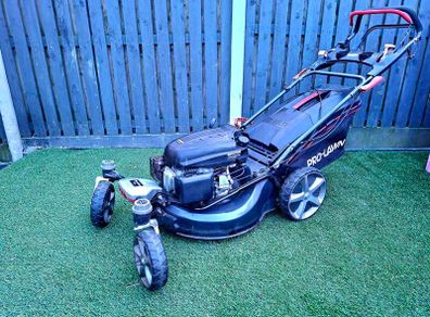 prolawn lawnmower with swivel wheels