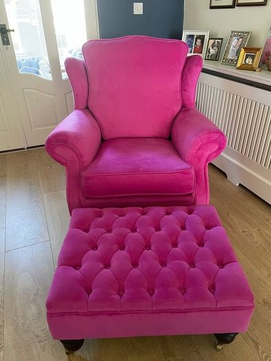 Finline Alexander Armchair and Footstool
