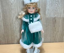 Alberon Porcelain Doll Collection - Joanne - Ice Skates - 45cm with Accessories