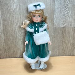 Alberon Porcelain Doll Collection - Joanne - Ice Skates - 45cm with Accessories