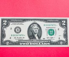 United States  ( Usa ) 2 Dollars  2013  LOW SERIAL NUMBER. STAR   Replacement  Letter. ( B 2 ) New  York ( Uncirculated )