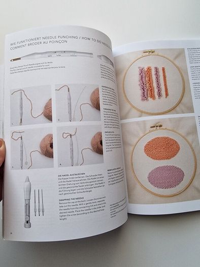 Punch needle embroidery set