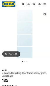 ikea sliding wardrobe panels and frame