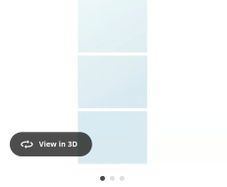 ikea sliding wardrobe panels and frame