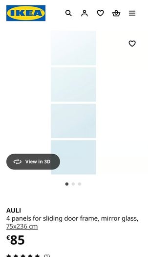 ikea sliding wardrobe panels and frame