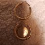 thick gold hoop earrings Image 2