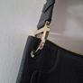 Black Leather Furla Shoulder Bag Image 4