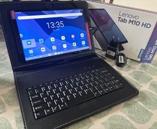 Lenovo Tab M10 HD 10.1 in, Brand New with Tags  Full Package with  Keyboard Case