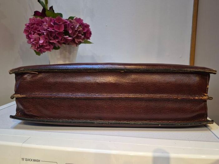 Vintage Texier Leather Bag Briefcase