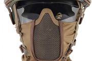 Airsoft Balaclava mesh mask - tan