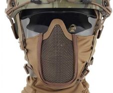 Airsoft Balaclava mesh mask - tan