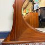 Elegant Antique Edwardian Mahogany Overmantel Mirror Image 2