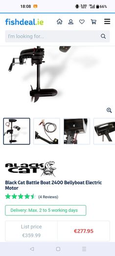 Boat Black Cat + Motor Brand new never used