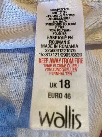 Lined lace Wallis Dress size 18
